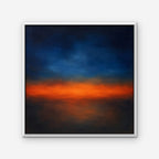 Ember Twilight Canvas Art - Square – White Floating Frame on white background