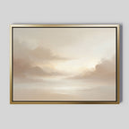 Whispers in the Mist Canvas Print – beige and white cloud canvas wall art print by Aspire Prints