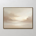 Whispers in the Mist Canvas Print – beige and white cloud canvas wall art print by Aspire Prints