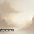 Whisper of the Mist – beige and white cloud canvas wall art print by Aspire Prints