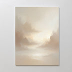 Whisper of the Mist – beige and white cloud canvas wall art print by Aspire Prints