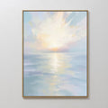 Whispers of the Tide Canvas Print – blue coastal canvas wall art print by Aspire Prints