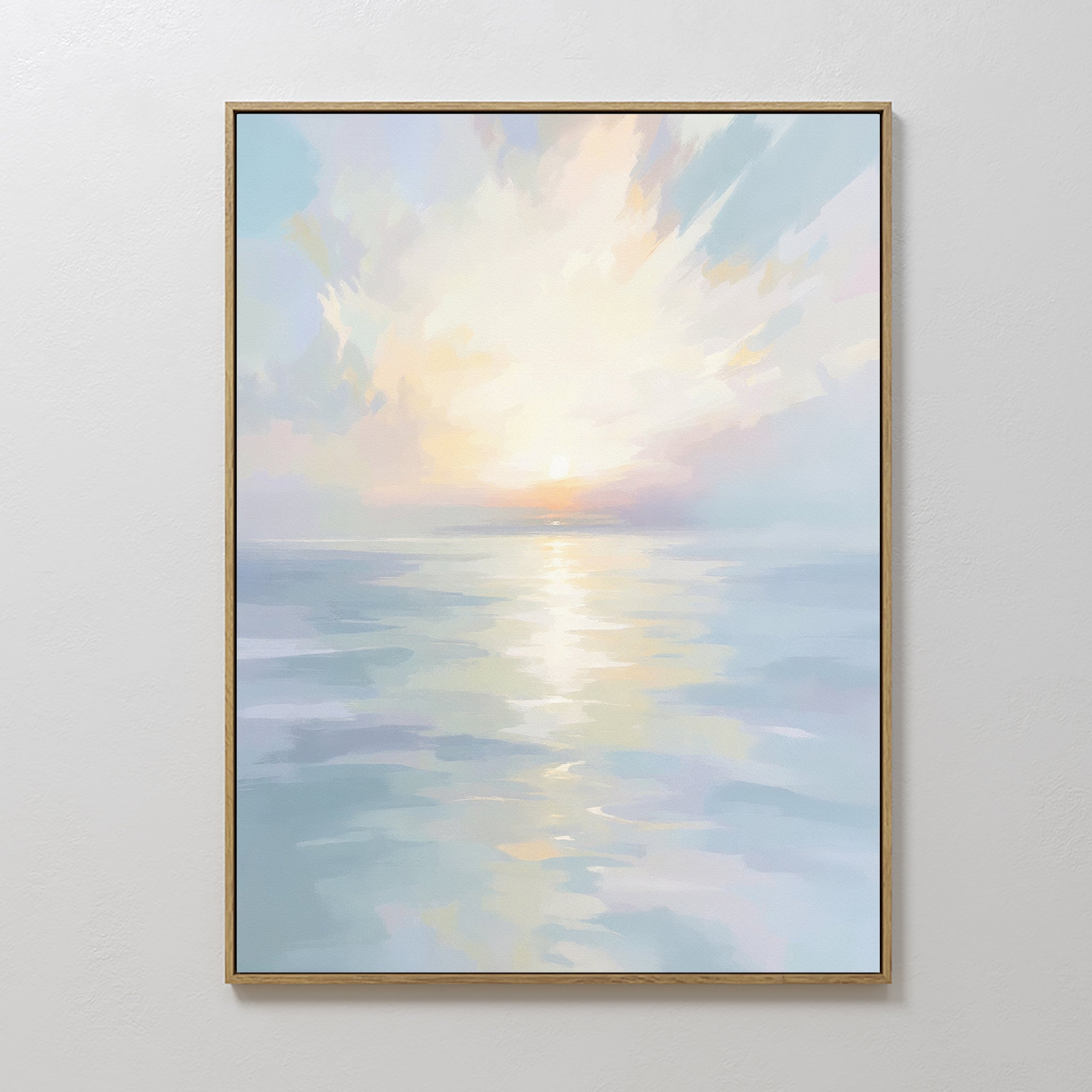 Whispers of the Tide Canvas Print – blue coastal canvas wall art print by Aspire Prints