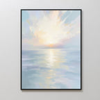 Whispers of the Tide Canvas Print – blue coastal canvas wall art print by Aspire Prints