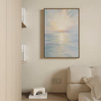 Whispers of the Tide Canvas Print – blue coastal canvas wall art print by Aspire Prints