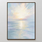 Whispers of the Tide Canvas Print – blue coastal canvas wall art print by Aspire Prints