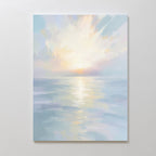 Whispers of the Tide Canvas Print – blue coastal canvas wall art print by Aspire Prints