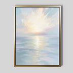 Whispers of the Tide Canvas Print – blue coastal canvas wall art print by Aspire Prints