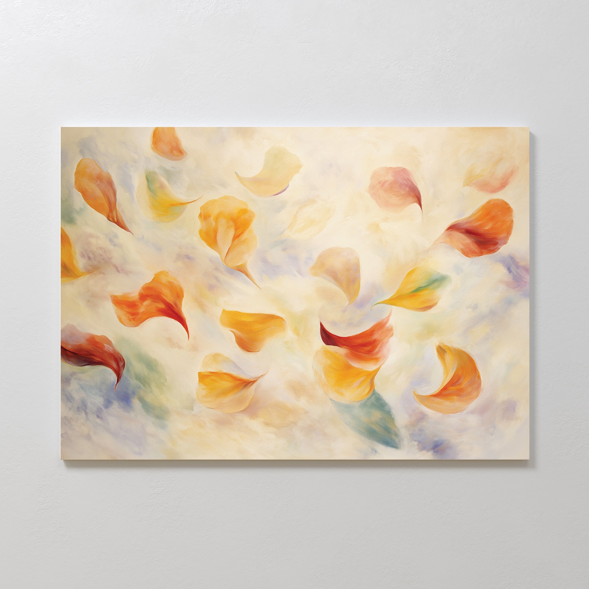 Whispers in Bloom – multicolour botanical canvas wall art print by Aspire Prints
