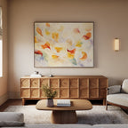 Whispers in Bloom – multicolour botanical canvas wall art print by Aspire Prints
