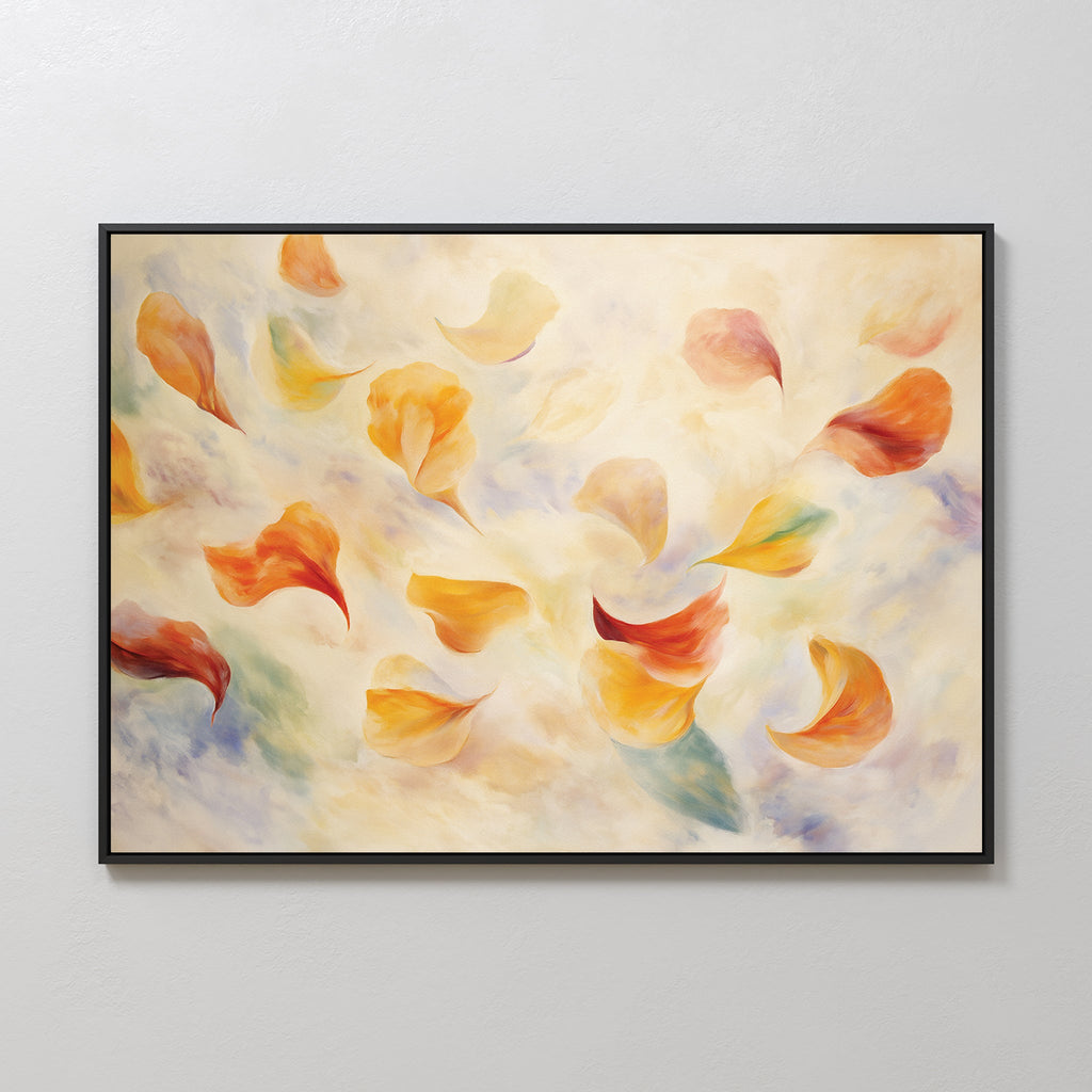 Whispers in Bloom – multicolour botanical canvas wall art print by Aspire Prints