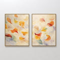 Whispers of Bloom – Set of 2 Canvas Prints set of 2 – multicolour botanical canvas wall art by Aspire Prints