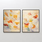 Whispers of Bloom – Set of 2 Canvas Prints set of 2 – multicolour botanical canvas wall art by Aspire Prints