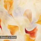 Whisper of Amber Bloom – multicolour botanical canvas wall art print by Aspire Prints