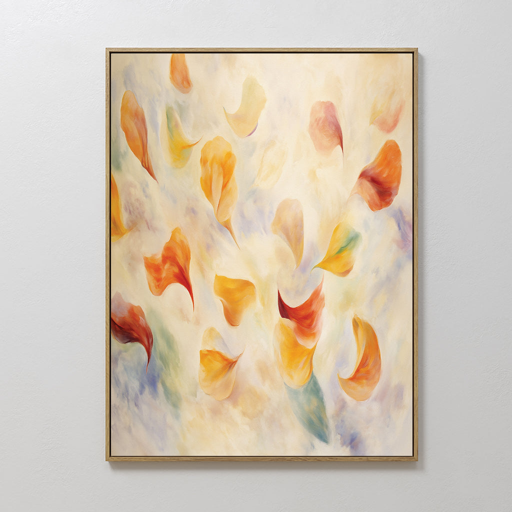 Whispers of Bloom – multicolour botanical canvas wall art print by Aspire Prints