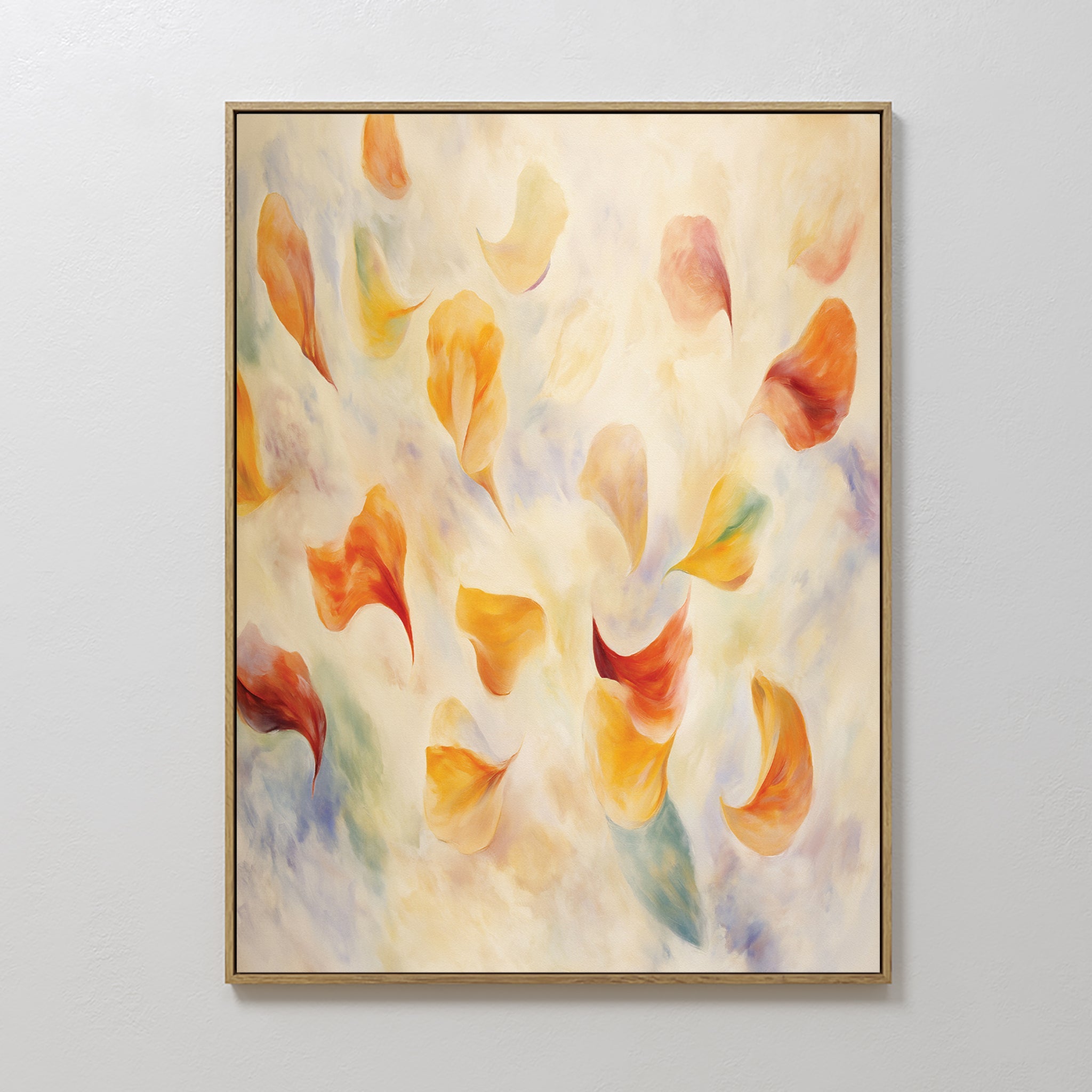 Whispers of Bloom – multicolour botanical canvas wall art print by Aspire Prints