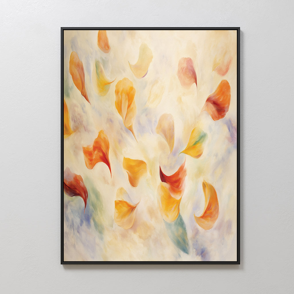 Whispers of Bloom – multicolour botanical canvas wall art print by Aspire Prints