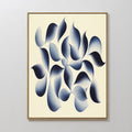 Indigo Whispers in the Quiet – blue botanical canvas wall art print by Aspire Prints