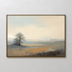 Whisper of the Lone Pine – green vintage canvas wall art print by Aspire Prints