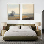 Whispers Through the Mist – Set of 2 Canvas Prints set of 2 – green vintage canvas wall art by Aspire Prints