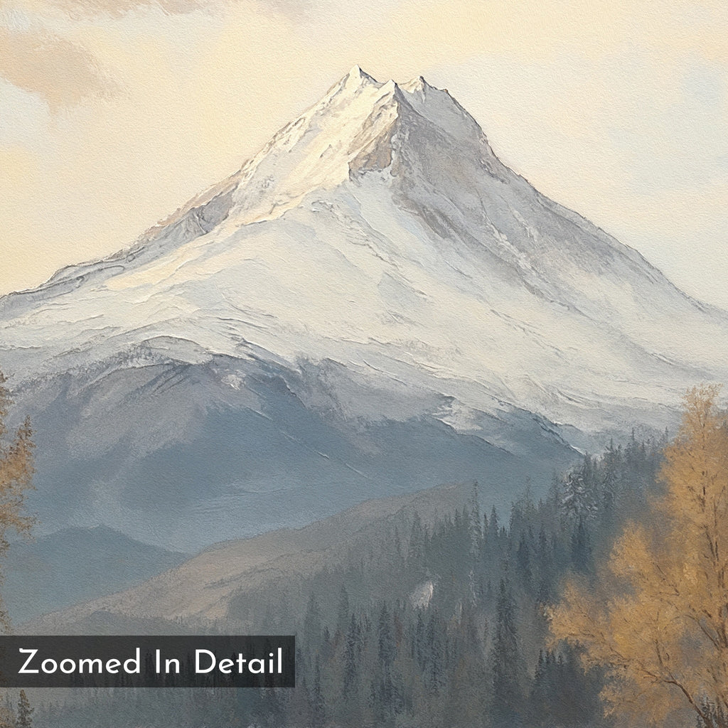 Stillwater Summit – blue vintage canvas wall art print by Aspire Prints