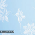 Whisper of Petals – blue botanical canvas wall art print by Aspire Prints