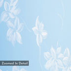 Whispering Petals in Powder Blue – blue botanical canvas wall art print by Aspire Prints