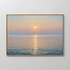Whispers of a Gilded Tide – blue vintage canvas wall art print by Aspire Prints