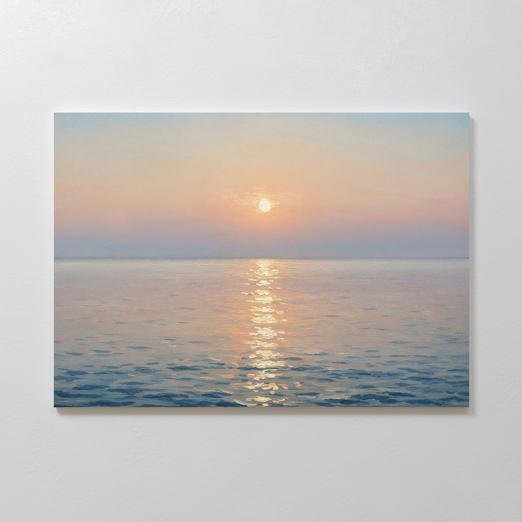 Whispers of a Gilded Tide – blue vintage canvas wall art print by Aspire Prints