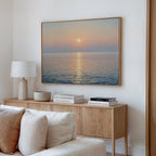 Whispers of a Gilded Tide – blue vintage canvas wall art print by Aspire Prints