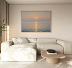 Whispers of a Gilded Tide – blue vintage canvas wall art print by Aspire Prints