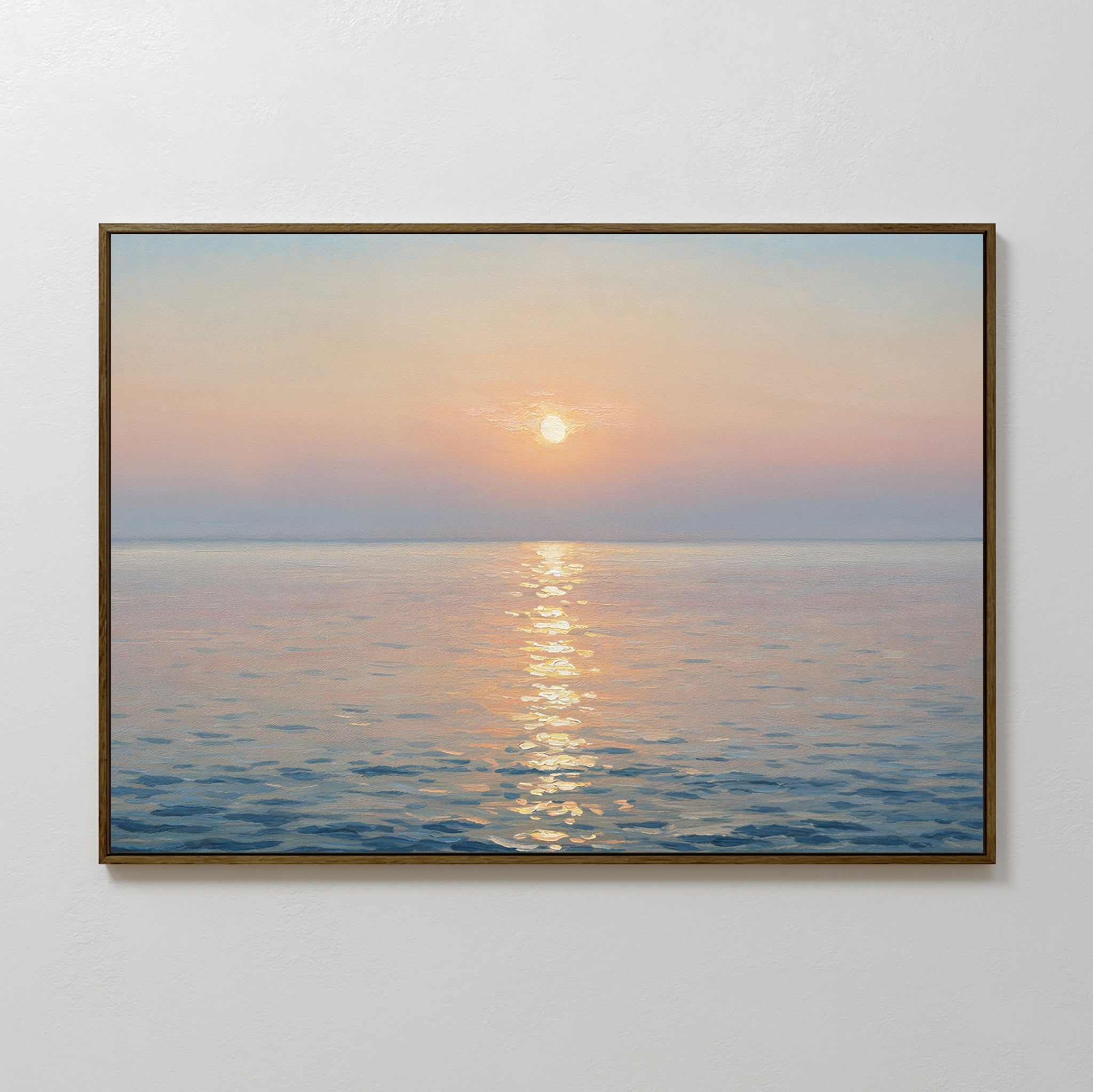 Whispers of a Gilded Tide – blue vintage canvas wall art print by Aspire Prints