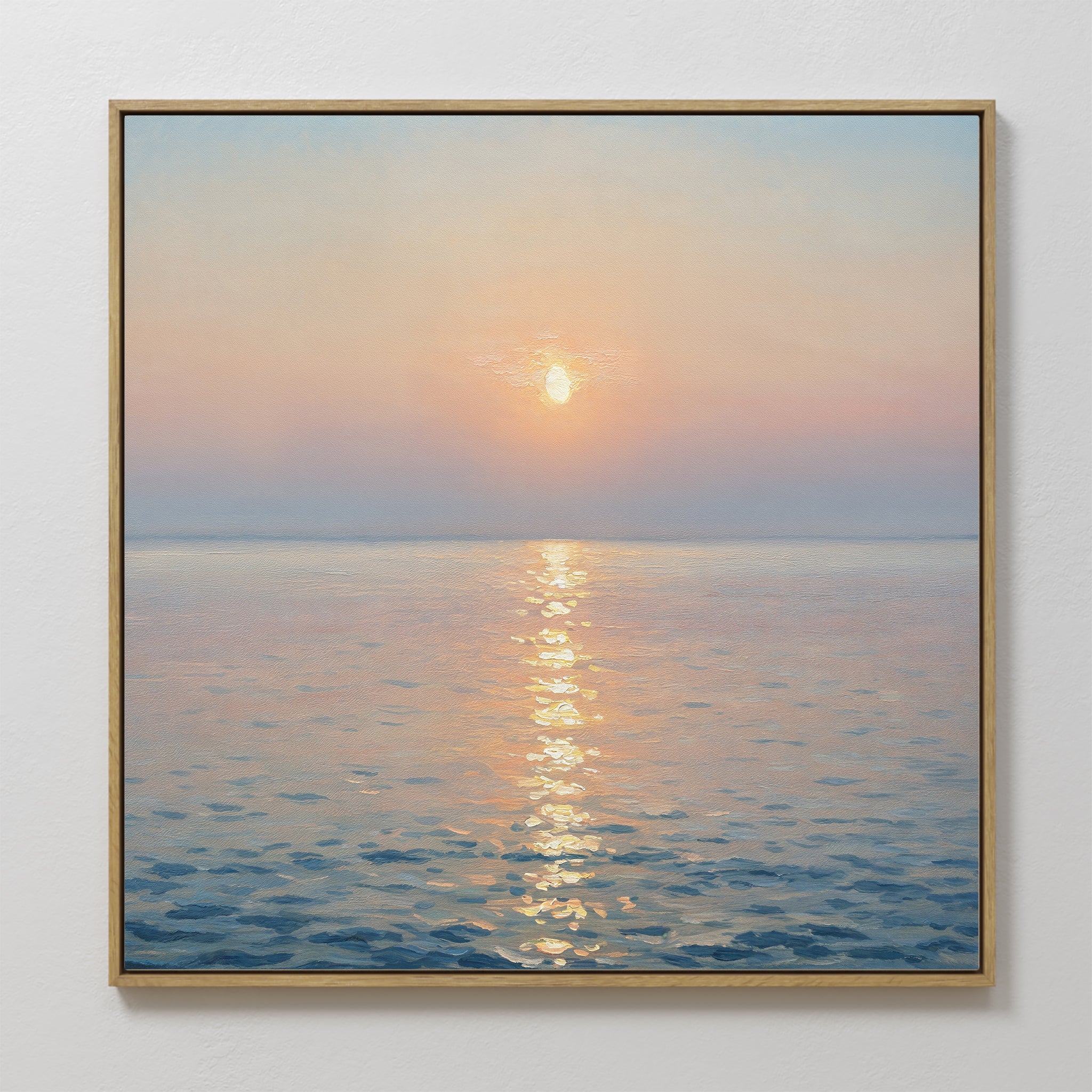 Whispers of a Gilded Tide – blue vintage canvas wall art print by Aspire Prints
