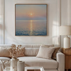 Whispers of a Gilded Tide – blue vintage canvas wall art print by Aspire Prints