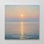 Whispers of a Gilded Tide – blue vintage canvas wall art print by Aspire Prints
