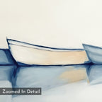 Where the Tide Sleeps – blue vintage canvas wall art print by Aspire Prints