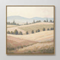 Amber Harvest Hush – green vintage canvas wall art print by Aspire Prints