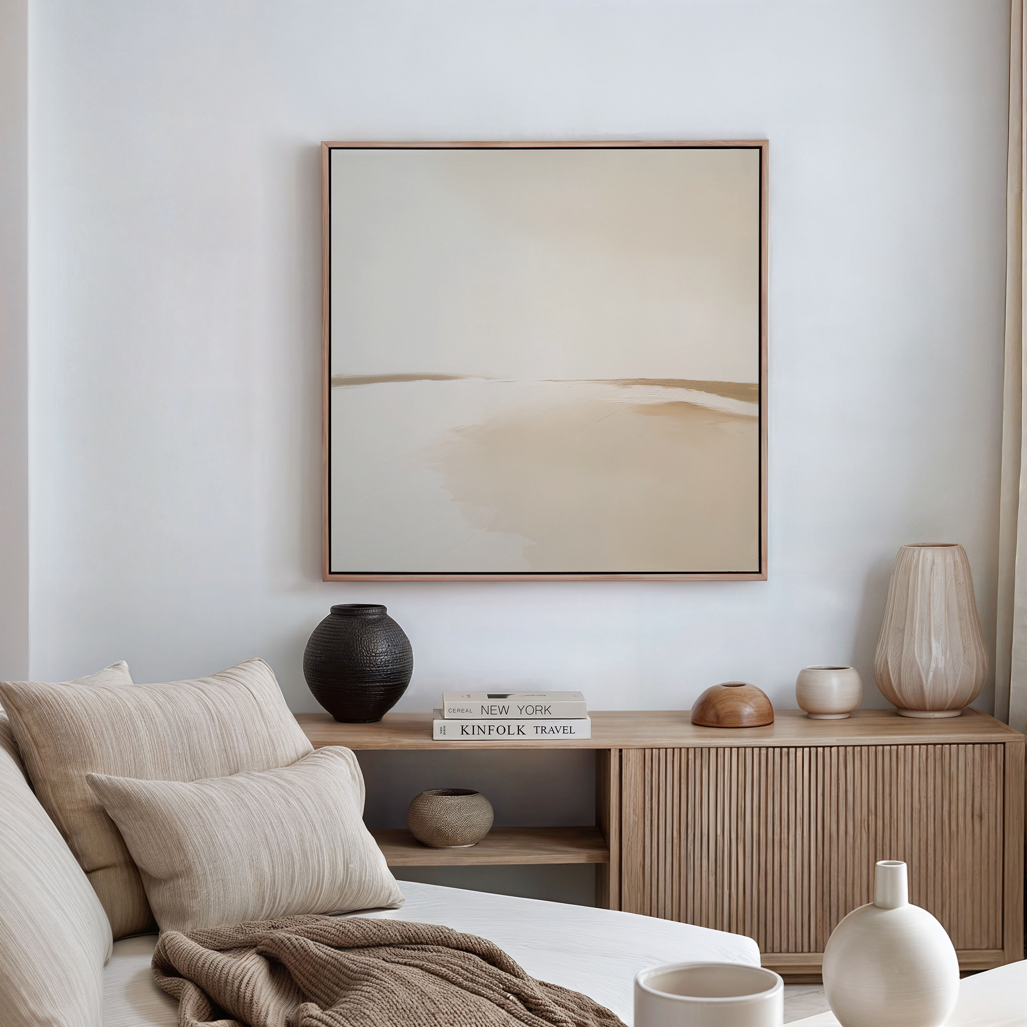 Serene Expanse Abstract Canvas Art