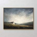 Whispers of the Lone Croft – green vintage canvas wall art print by Aspire Prints
