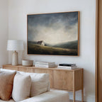 Whispers of the Lone Croft – green vintage canvas wall art print by Aspire Prints