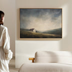 Whispers of the Lone Croft – green vintage canvas wall art print by Aspire Prints