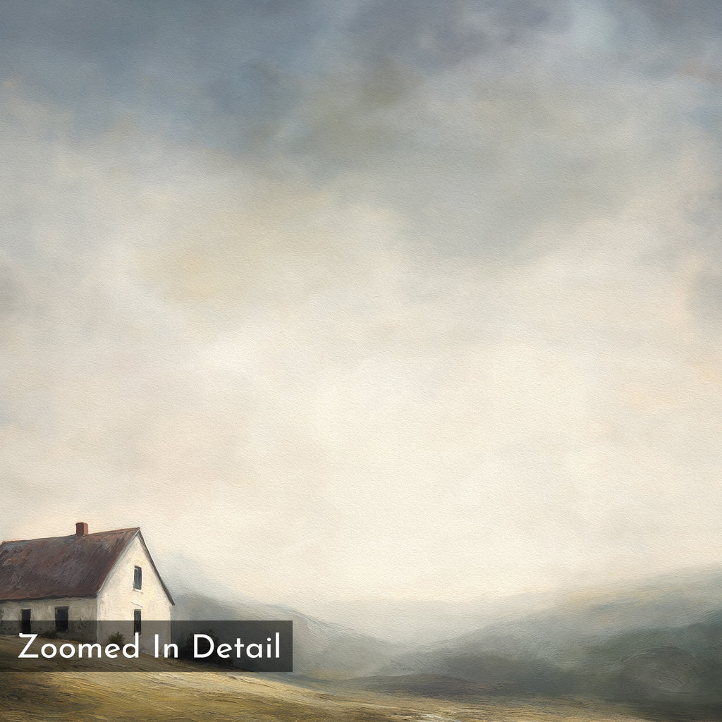 Whispers of the Lone Croft – green vintage canvas wall art print by Aspire Prints