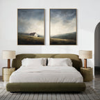 Whispers of the Moor – Set of 2 Canvas Prints set of 2 – green vintage canvas wall art by Aspire Prints