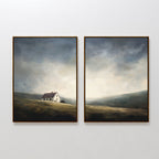 Whispers of the Moor – Set of 2 Canvas Prints set of 2 – green vintage canvas wall art by Aspire Prints