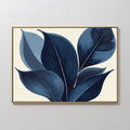 Moonlit Flora – blue botanical canvas wall art print by Aspire Prints
