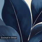 Moonlit Flora – blue botanical canvas wall art print by Aspire Prints