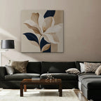 Ivory Magnolia Canvas Art - Square – Stretched Canvas Only in room setting
