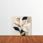Ivory Magnolia Canvas Art - Square – Stretched Canvas Only in room setting