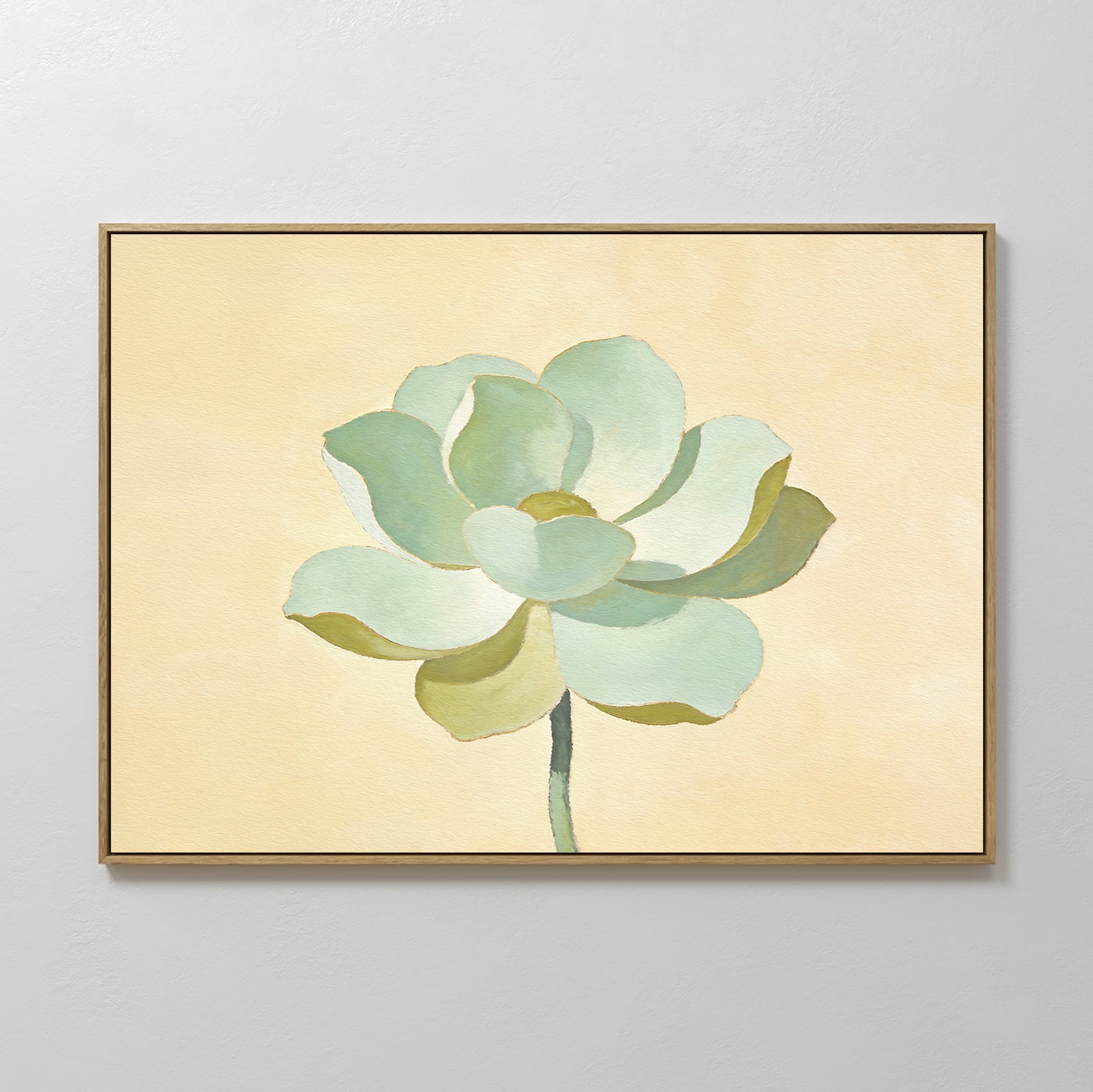 Whisper of Sage – green botanical canvas wall art print by Aspire Prints