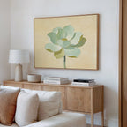 Whisper of Sage – green botanical canvas wall art print by Aspire Prints